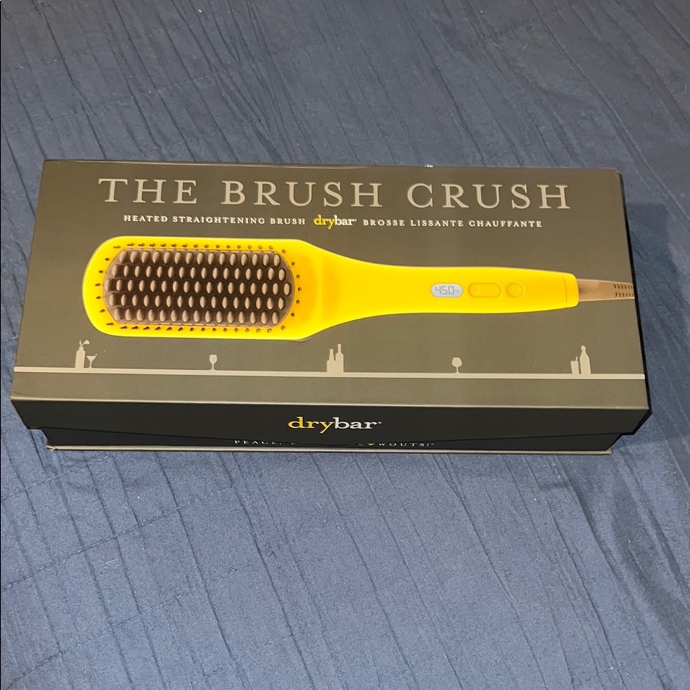 Drybar The Brush Crush Heated Straightening Brush - Bright Yellow